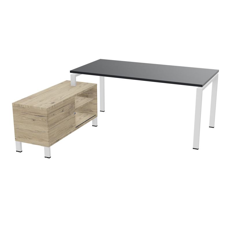 RIO BUREAU RECT. 178X168 PL 160X80 OBT + RET PORT A GAUCHE SIMPLE ACCES  R9 SO R3