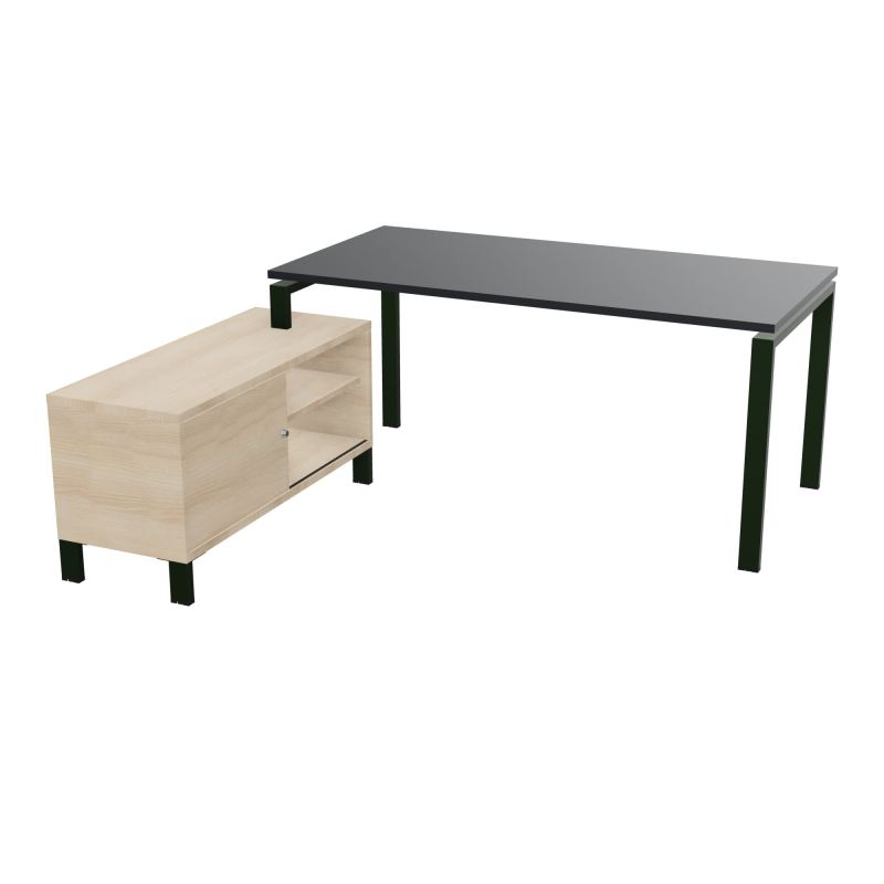RIO BUREAU RECT. 178X168 PL 160X80 OBT + RET PORT A GAUCHE SIMPLE ACCES  R9 ST RZ