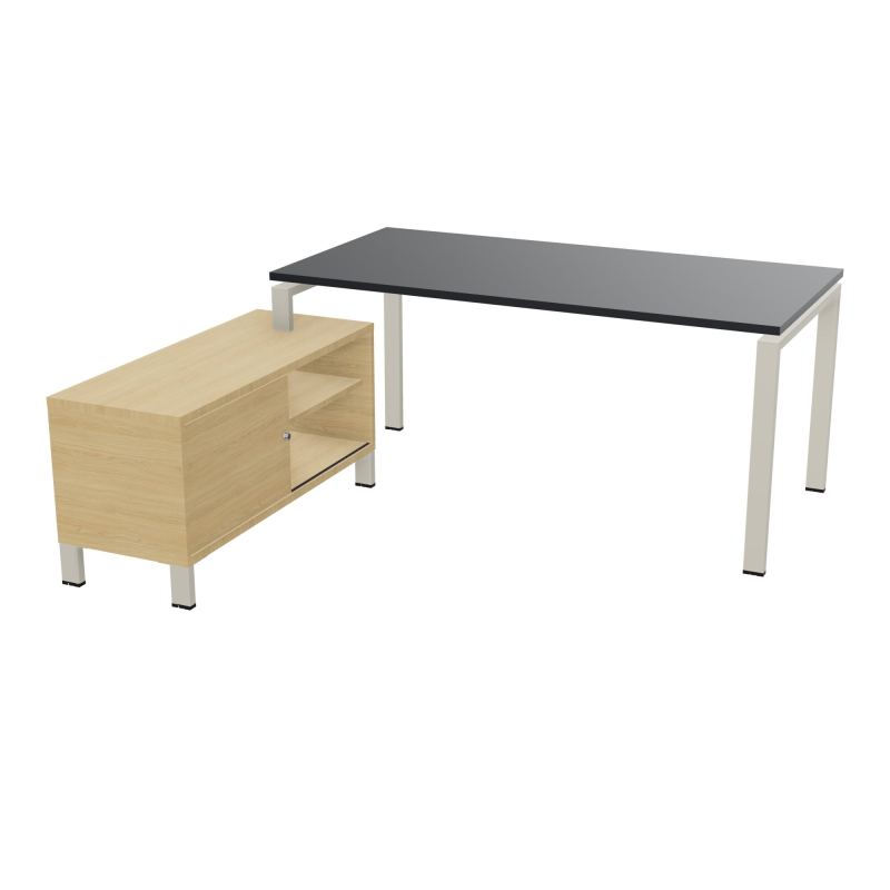 RIO BUREAU RECT. 178X168 PL 160X80 OBT + RET PORT A GAUCHE SIMPLE ACCES  R9 ZC R1