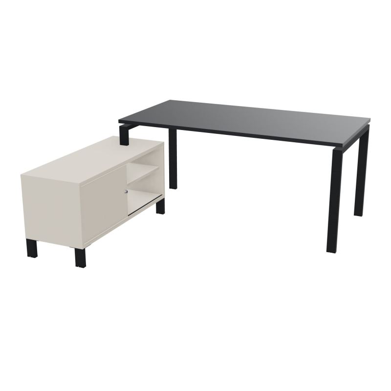 RIO BUREAU RECT. 178X168 PL 160X80 OBT + RET PORT A GAUCHE SIMPLE ACCES  R9 ZP N5
