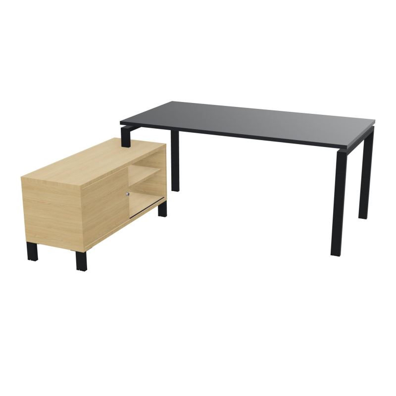 RIO BUREAU RECT. 178X168 PL 160X80 OBT + RET PORT A GAUCHE SIMPLE ACCES  R9 ZP R1