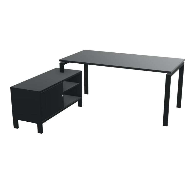 RIO BUREAU RECT. 178X168 PL 160X80 OBT + RET PORT A GAUCHE SIMPLE ACCES  R9 ZP R9