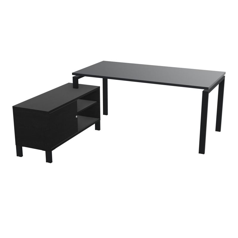 RIO BUREAU RECT. 178X168 PL 160X80 OBT + RET PORT A GAUCHE SIMPLE ACCES  R9 ZP RK