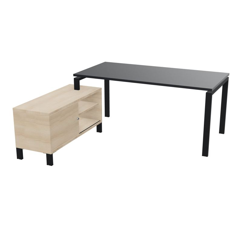 RIO BUREAU RECT. 178X168 PL 160X80 OBT + RET PORT A GAUCHE SIMPLE ACCES  R9 ZP RZ