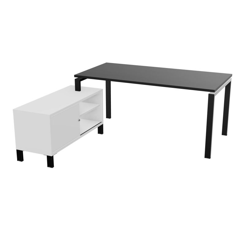 RIO BUREAU RECT. 178X168 PL 160X80 OBT + RET PORT A GAUCHE SIMPLE ACCES  RK SG MG
