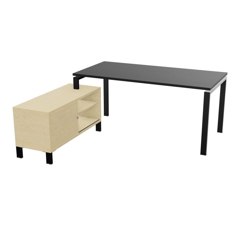 RIO BUREAU RECT. 178X168 PL 160X80 OBT + RET PORT A GAUCHE SIMPLE ACCES  RK SG N8