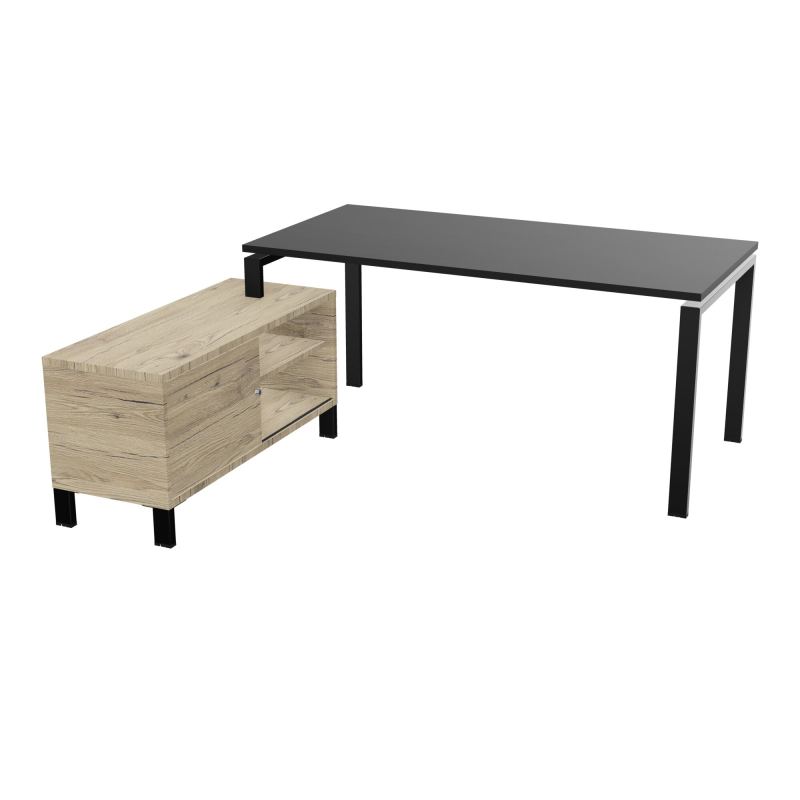 RIO BUREAU RECT. 178X168 PL 160X80 OBT + RET PORT A GAUCHE SIMPLE ACCES  RK SG R3