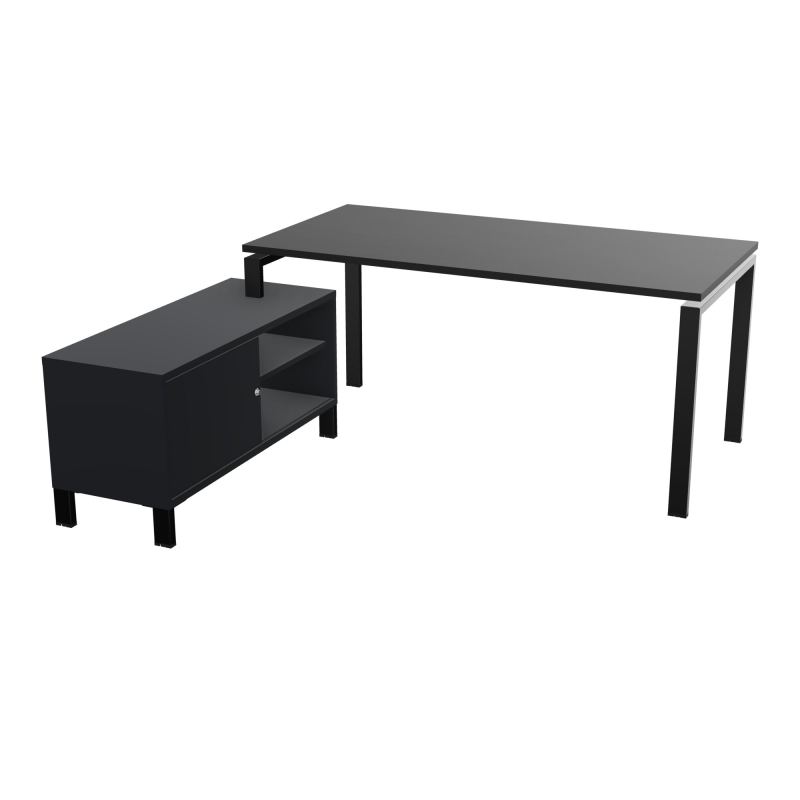 RIO BUREAU RECT. 178X168 PL 160X80 OBT + RET PORT A GAUCHE SIMPLE ACCES  RK SG R9