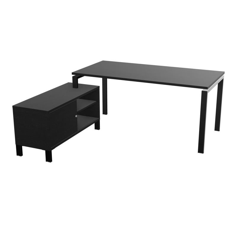 RIO BUREAU RECT. 178X168 PL 160X80 OBT + RET PORT A GAUCHE SIMPLE ACCES  RK SG RK