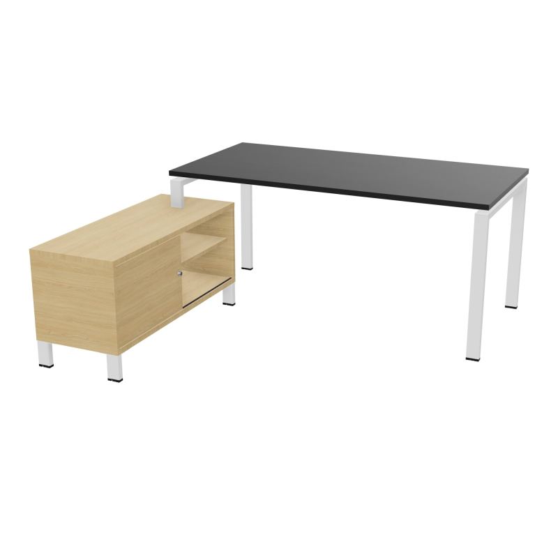 RIO BUREAU RECT. 178X168 PL 160X80 OBT + RET PORT A GAUCHE SIMPLE ACCES  RK SO R1