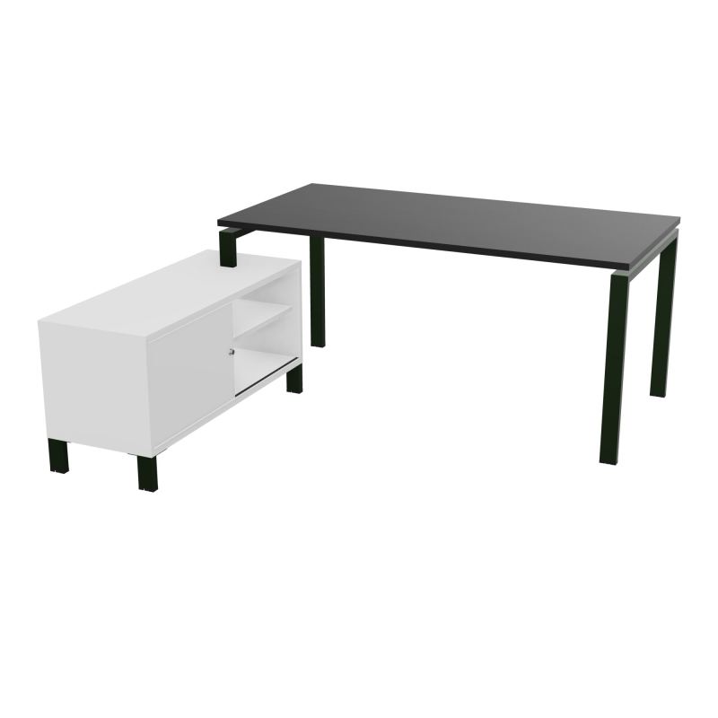 RIO BUREAU RECT. 178X168 PL 160X80 OBT + RET PORT A GAUCHE SIMPLE ACCES  RK ST MG