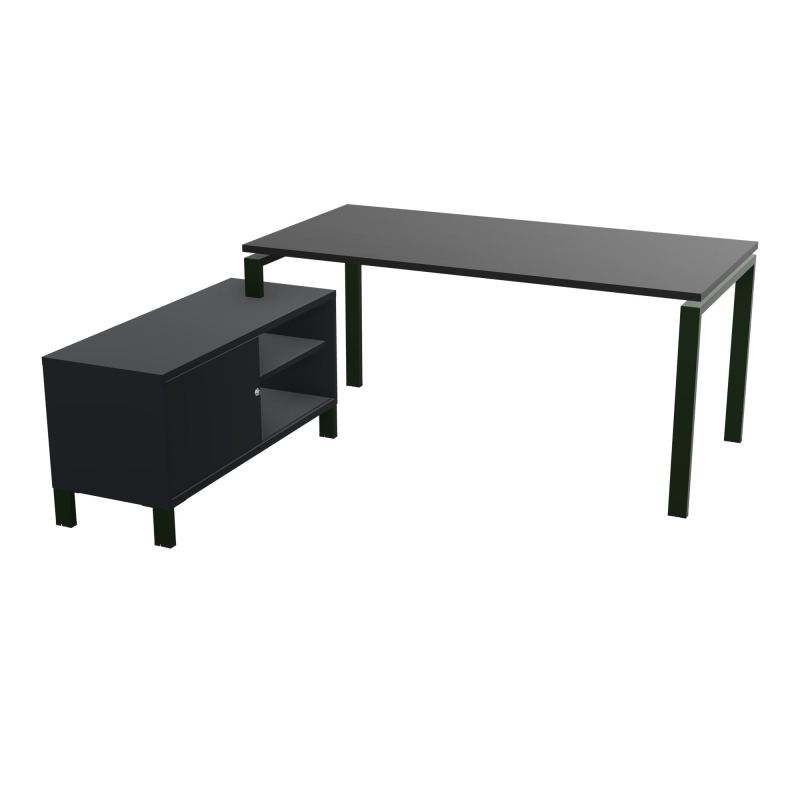 RIO BUREAU RECT. 178X168 PL 160X80 OBT + RET PORT A GAUCHE SIMPLE ACCES  RK ST R9
