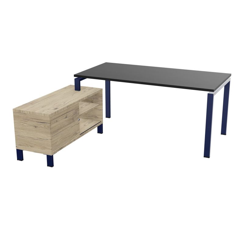 RIO BUREAU RECT. 178X168 PL 160X80 OBT + RET PORT A GAUCHE SIMPLE ACCES  RK X4 R3