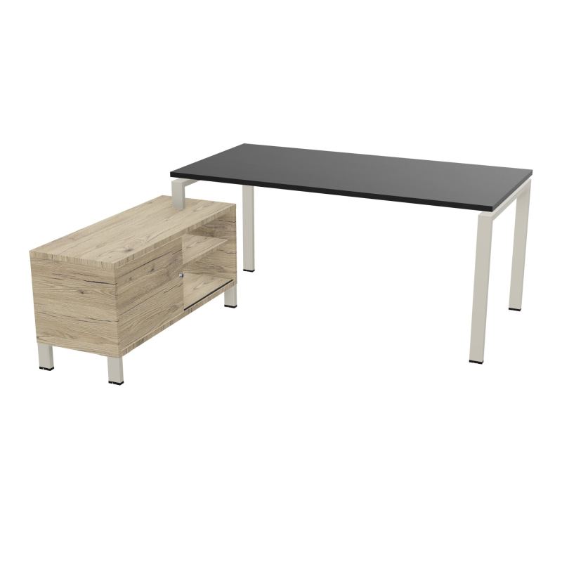 RIO BUREAU RECT. 178X168 PL 160X80 OBT + RET PORT A GAUCHE SIMPLE ACCES  RK ZC R3