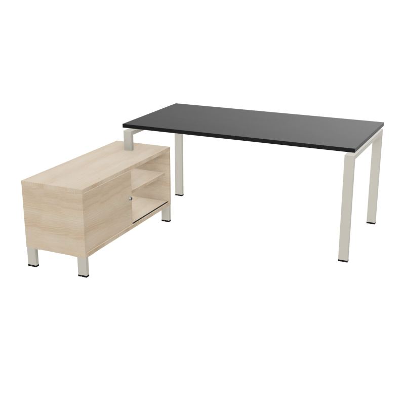 RIO BUREAU RECT. 178X168 PL 160X80 OBT + RET PORT A GAUCHE SIMPLE ACCES  RK ZC RZ