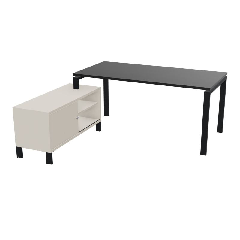 RIO BUREAU RECT. 178X168 PL 160X80 OBT + RET PORT A GAUCHE SIMPLE ACCES  RK ZP N5