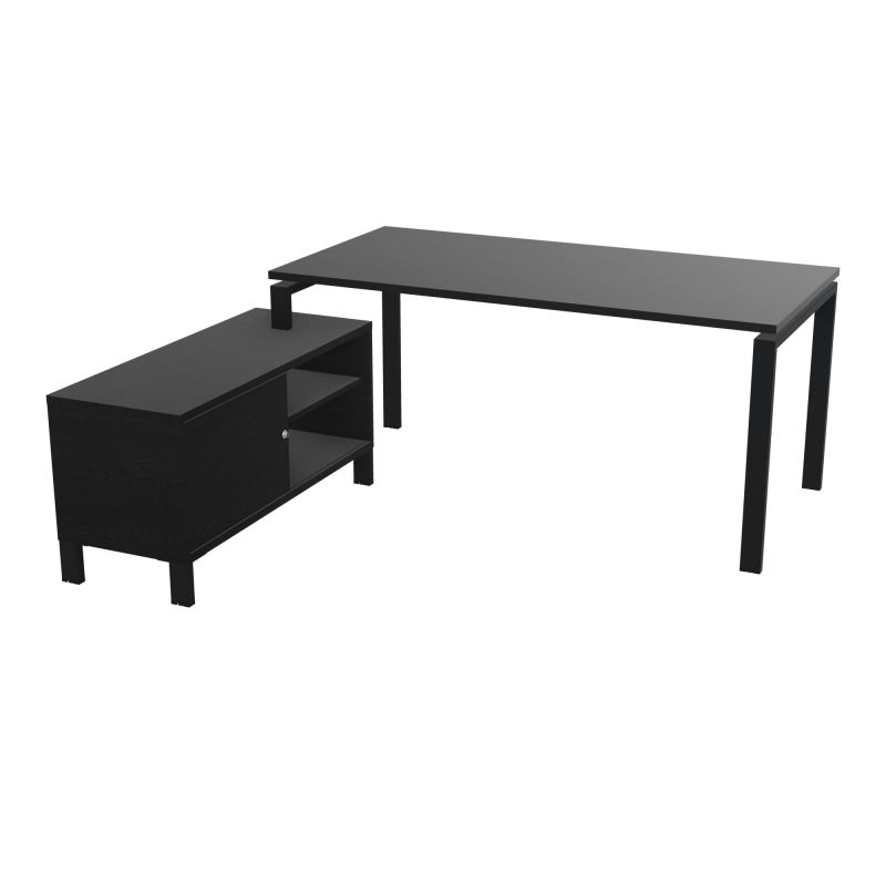 RIO BUREAU RECT. 178X168 PL 160X80 OBT + RET PORT A GAUCHE SIMPLE ACCES  RK ZP RK