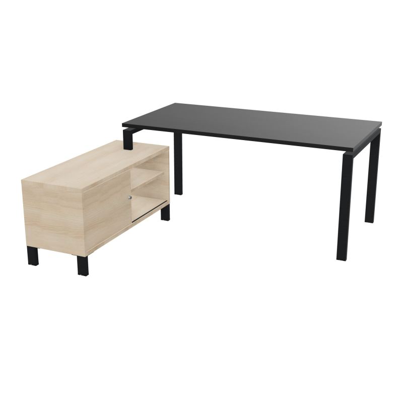 RIO BUREAU RECT. 178X168 PL 160X80 OBT + RET PORT A GAUCHE SIMPLE ACCES  RK ZP RZ