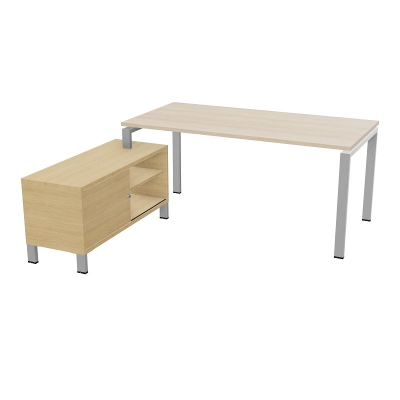 RIO BUREAU RECT. 178X168 PL 160X80 OBT + RET PORT A GAUCHE SIMPLE ACCES  RZ SA R1