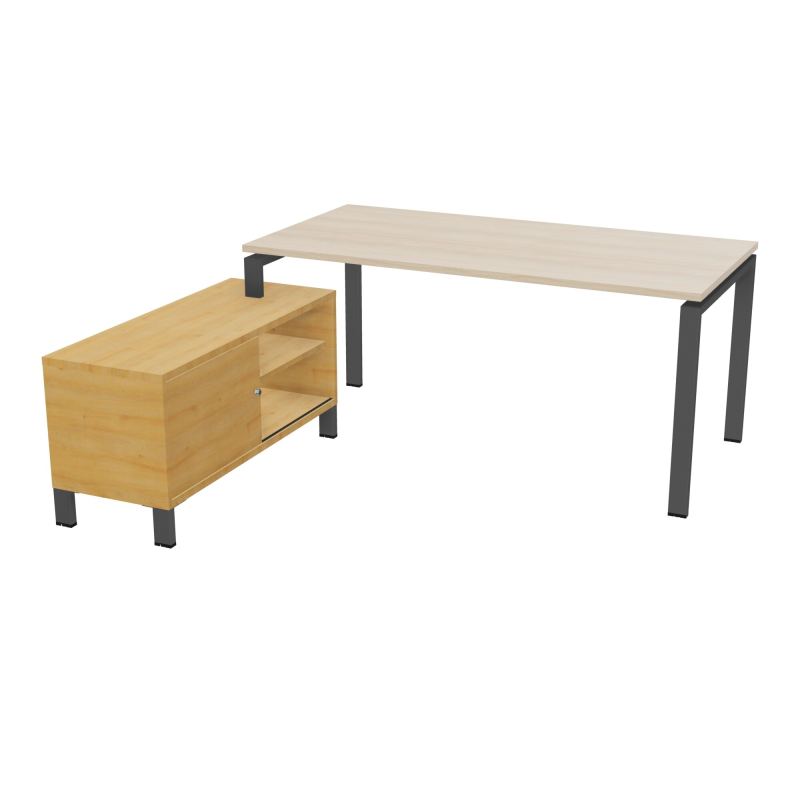 RIO BUREAU RECT. 178X168 PL 160X80 OBT + RET PORT A GAUCHE SIMPLE ACCES  RZ SC R5