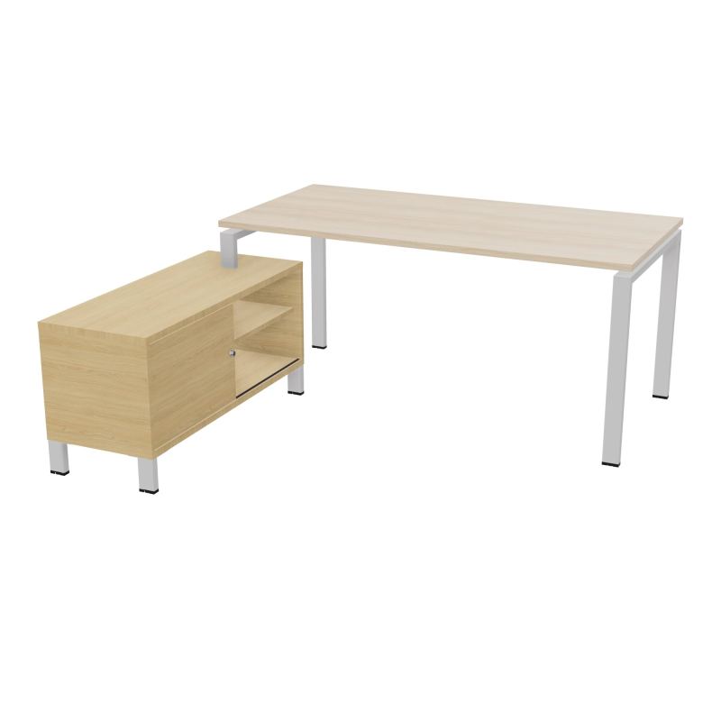 RIO BUREAU RECT. 178X168 PL 160X80 OBT + RET PORT A GAUCHE SIMPLE ACCES  RZ SD R1