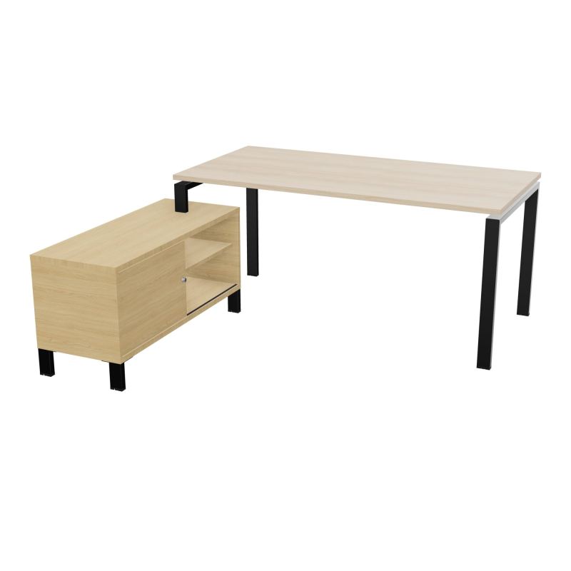 RIO BUREAU RECT. 178X168 PL 160X80 OBT + RET PORT A GAUCHE SIMPLE ACCES  RZ SG R1