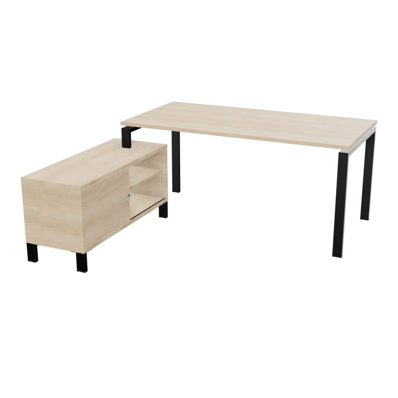 RIO BUREAU RECT. 178X168 PL 160X80 OBT + RET PORT A GAUCHE SIMPLE ACCES  RZ SG RZ