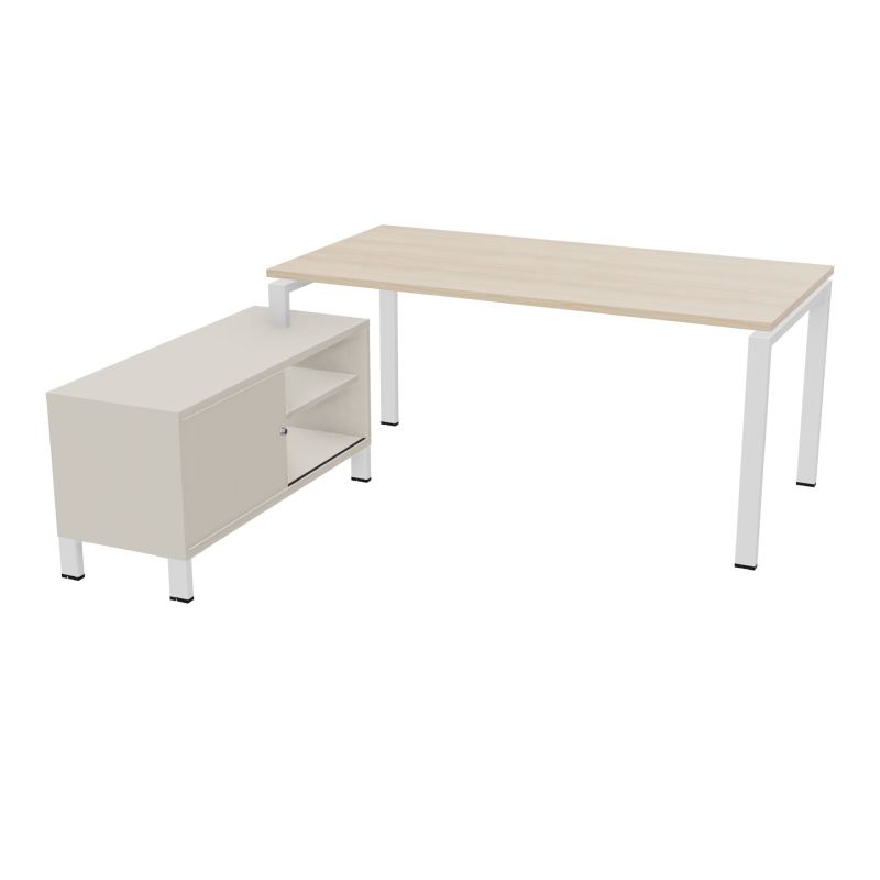 RIO BUREAU RECT. 178X168 PL 160X80 OBT + RET PORT A GAUCHE SIMPLE ACCES  RZ SO N5