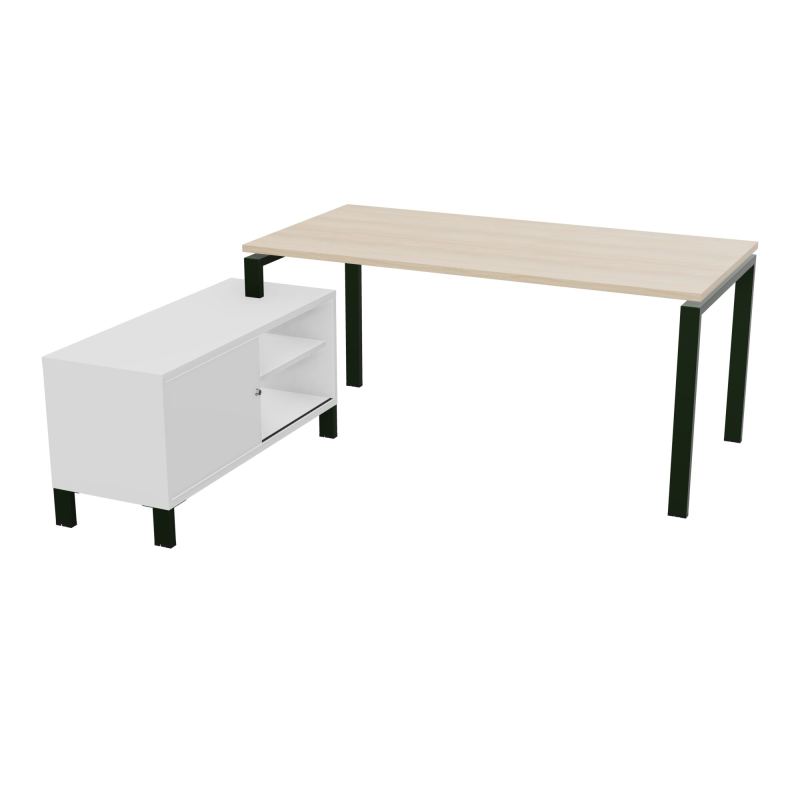 RIO BUREAU RECT. 178X168 PL 160X80 OBT + RET PORT A GAUCHE SIMPLE ACCES  RZ ST MG