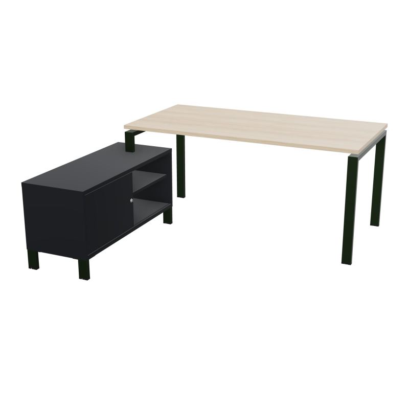 RIO BUREAU RECT. 178X168 PL 160X80 OBT + RET PORT A GAUCHE SIMPLE ACCES  RZ ST R9