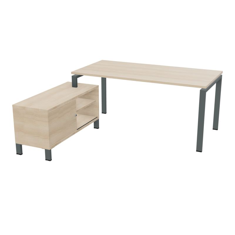 RIO BUREAU RECT. 178X168 PL 160X80 OBT + RET PORT A GAUCHE SIMPLE ACCES  RZ SU RZ