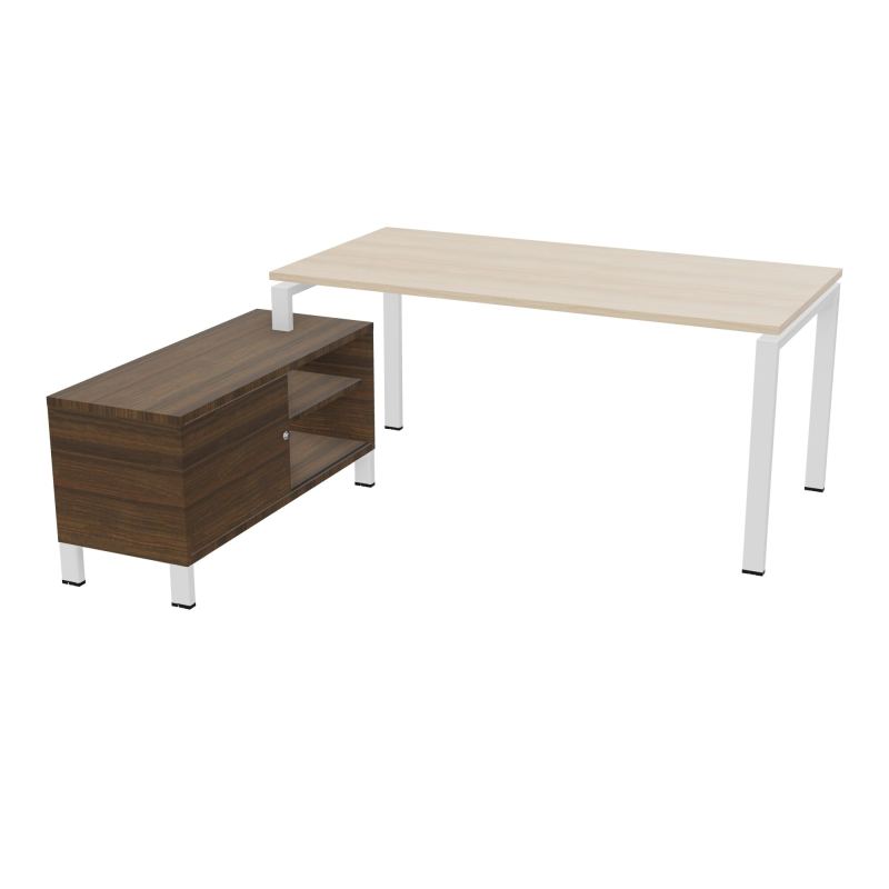 RIO BUREAU RECT. 178X168 PL 160X80 OBT + RET PORT A GAUCHE SIMPLE ACCES  RZ ZO N6