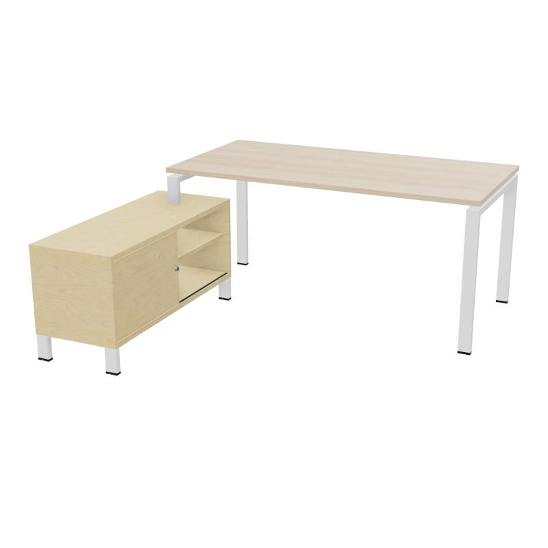 RIO BUREAU RECT. 178X168 PL 160X80 OBT + RET PORT A GAUCHE SIMPLE ACCES  RZ ZO N8