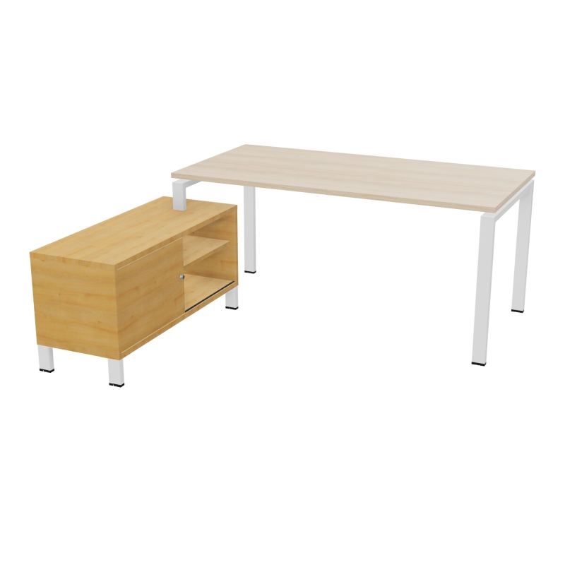 RIO BUREAU RECT. 178X168 PL 160X80 OBT + RET PORT A GAUCHE SIMPLE ACCES  RZ ZO R5