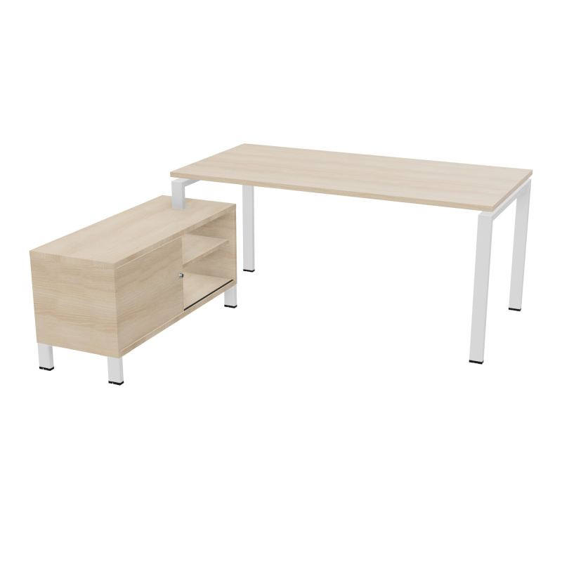 RIO BUREAU RECT. 178X168 PL 160X80 OBT + RET PORT A GAUCHE SIMPLE ACCES  RZ ZO RZ