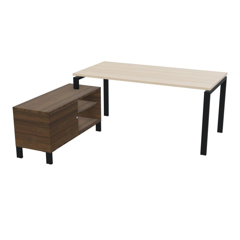 RIO BUREAU RECT. 178X168 PL 160X80 OBT + RET PORT A GAUCHE SIMPLE ACCES  RZ ZP N6