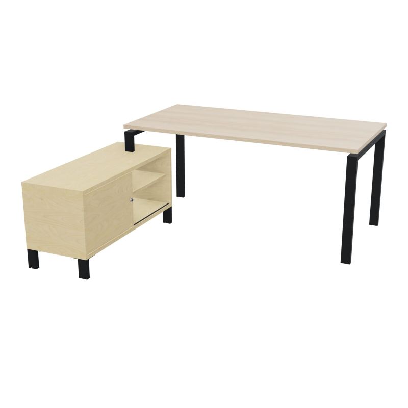 RIO BUREAU RECT. 178X168 PL 160X80 OBT + RET PORT A GAUCHE SIMPLE ACCES  RZ ZP N8