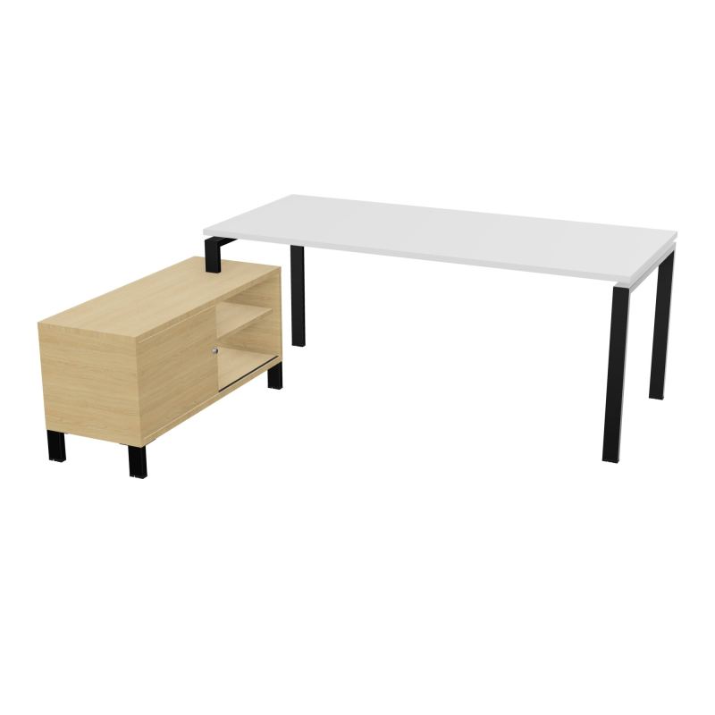 RIO BUREAU RECT. 198X168 PL 180X80 OBT RET PORT A GAUCHE SIMPLE ACCES  MG SG R1