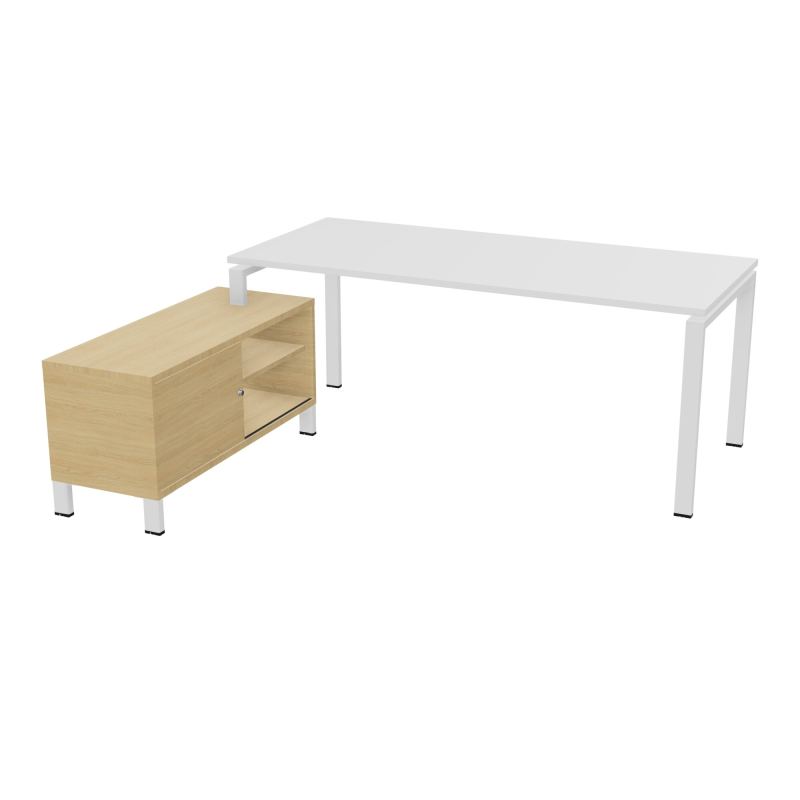 RIO BUREAU RECT. 198X168 PL 180X80 OBT RET PORT A GAUCHE SIMPLE ACCES  MG ZO R1