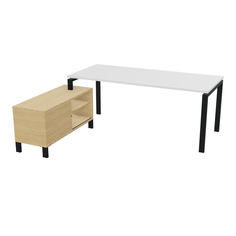 RIO BUREAU RECT. 198X168 PL 180X80 OBT RET PORT A GAUCHE SIMPLE ACCES  MG ZP R1