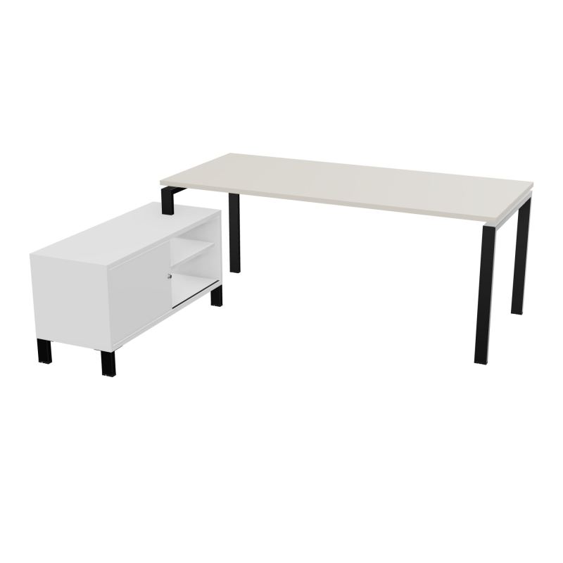RIO BUREAU RECT. 198X168 PL 180X80 OBT RET PORT A GAUCHE SIMPLE ACCES  N5 SG MG