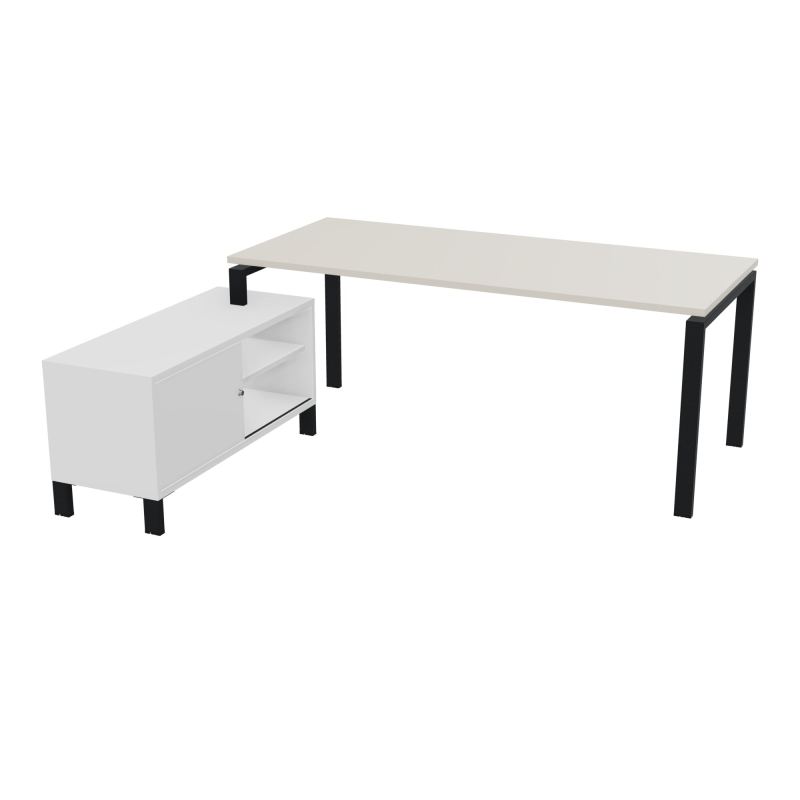 RIO BUREAU RECT. 198X168 PL 180X80 OBT RET PORT A GAUCHE SIMPLE ACCES  N5 ZP MG