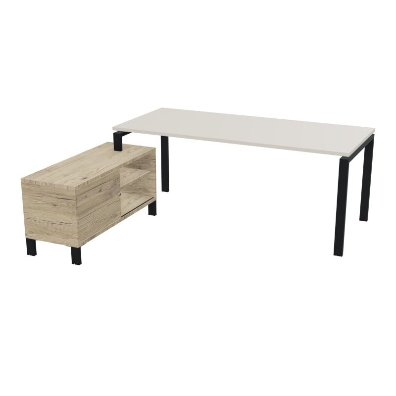 RIO BUREAU RECT. 198X168 PL 180X80 OBT RET PORT A GAUCHE SIMPLE ACCES  N5 ZP R3