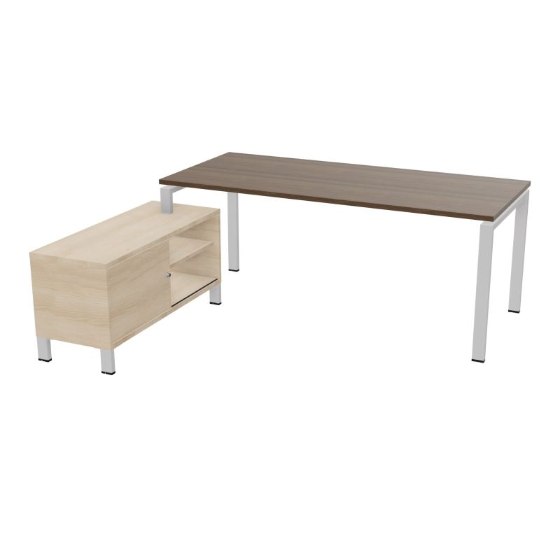 RIO BUREAU RECT. 198X168 PL 180X80 OBT RET PORT A GAUCHE SIMPLE ACCES  N6 SD RZ