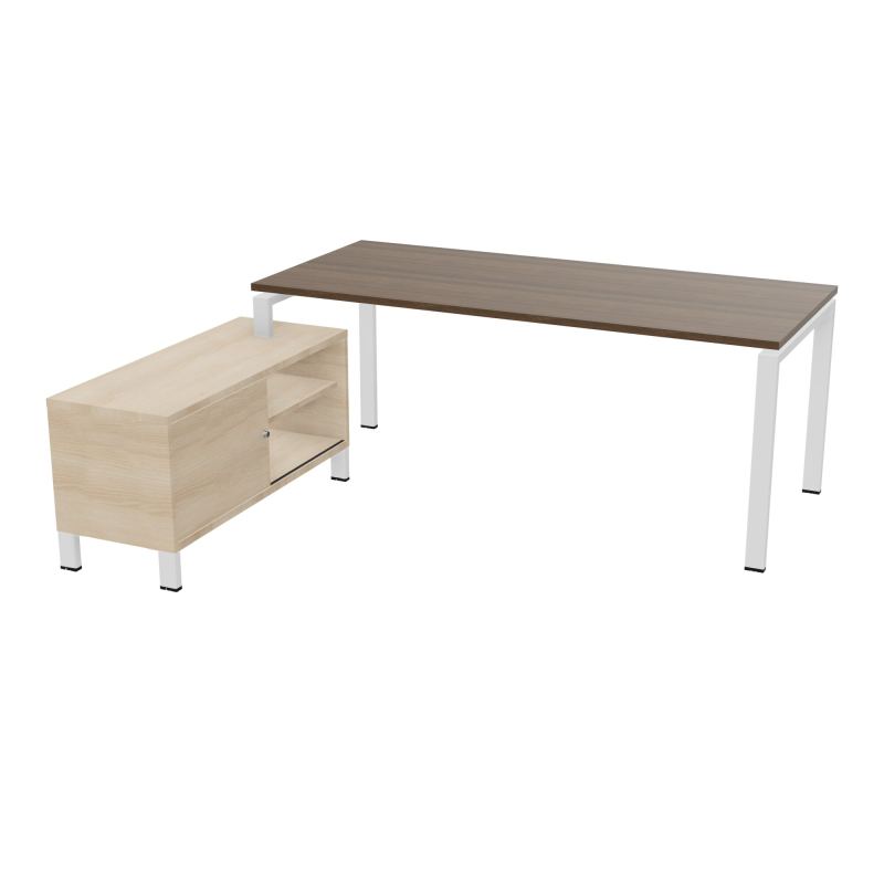 RIO BUREAU RECT. 198X168 PL 180X80 OBT RET PORT A GAUCHE SIMPLE ACCES  N6 ZO RZ