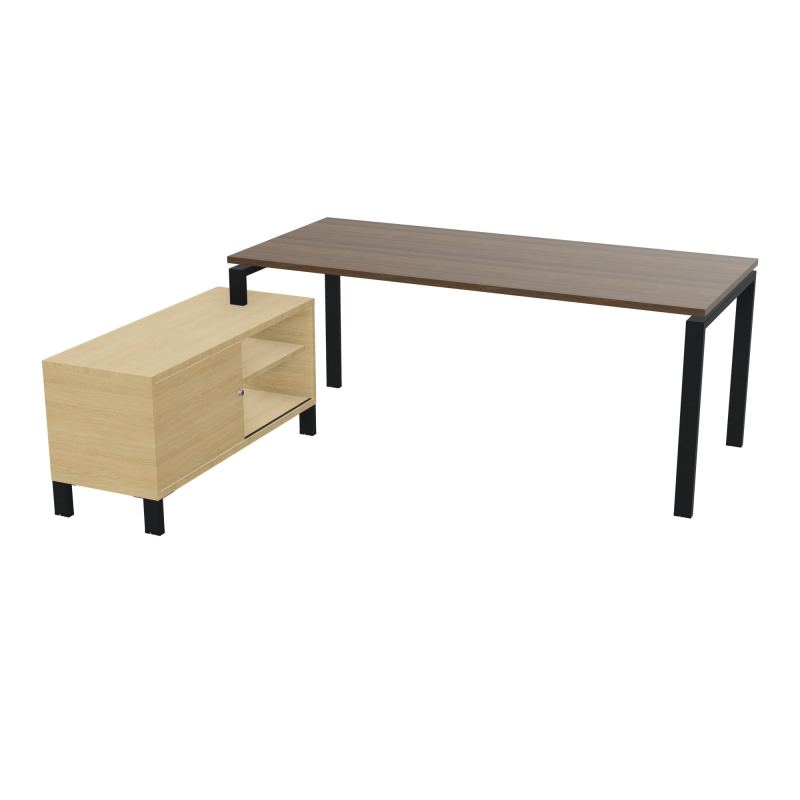RIO BUREAU RECT. 198X168 PL 180X80 OBT RET PORT A GAUCHE SIMPLE ACCES  N6 ZP R1