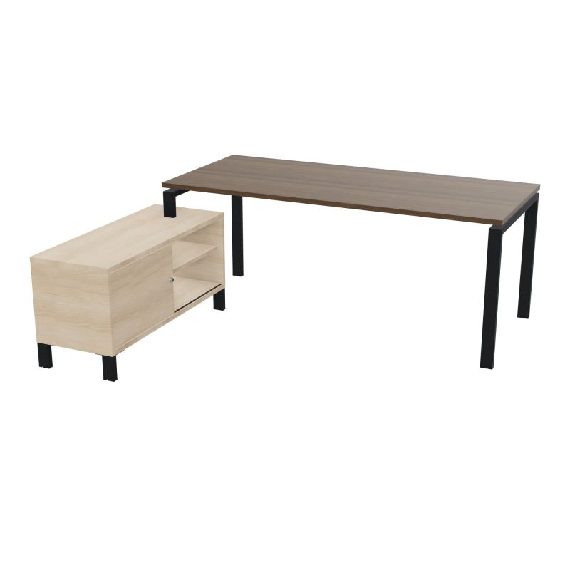 RIO BUREAU RECT. 198X168 PL 180X80 OBT RET PORT A GAUCHE SIMPLE ACCES  N6 ZP RZ