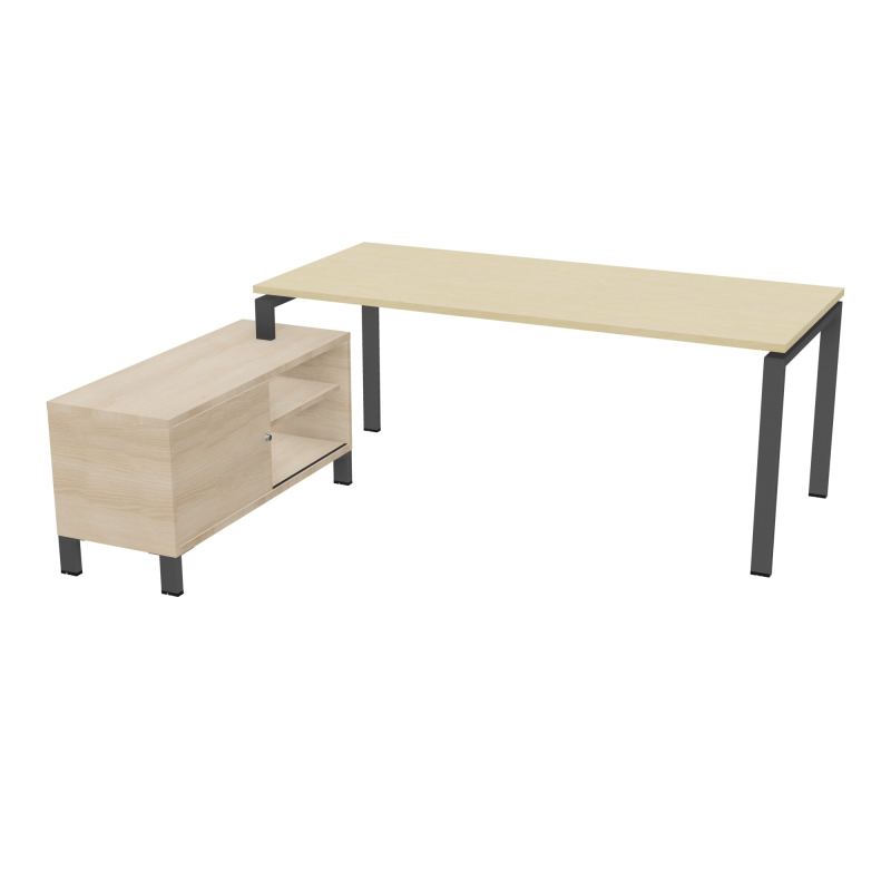 RIO BUREAU RECT. 198X168 PL 180X80 OBT RET PORT A GAUCHE SIMPLE ACCES  N8 SC RZ