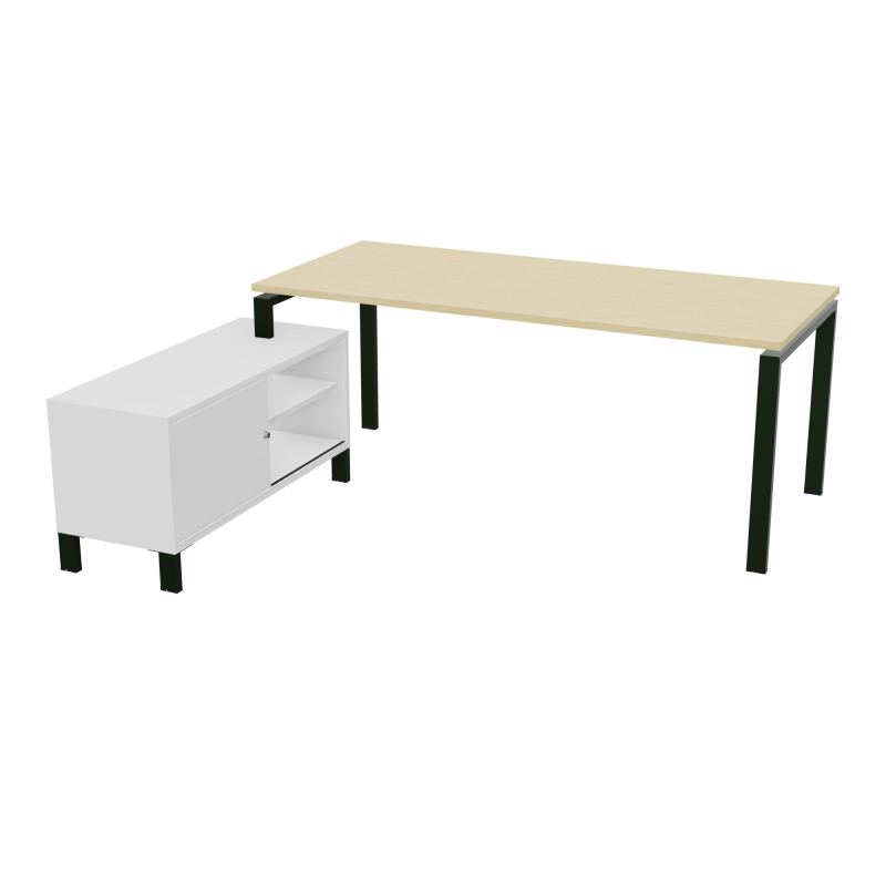 RIO BUREAU RECT. 198X168 PL 180X80 OBT RET PORT A GAUCHE SIMPLE ACCES  N8 ST MG
