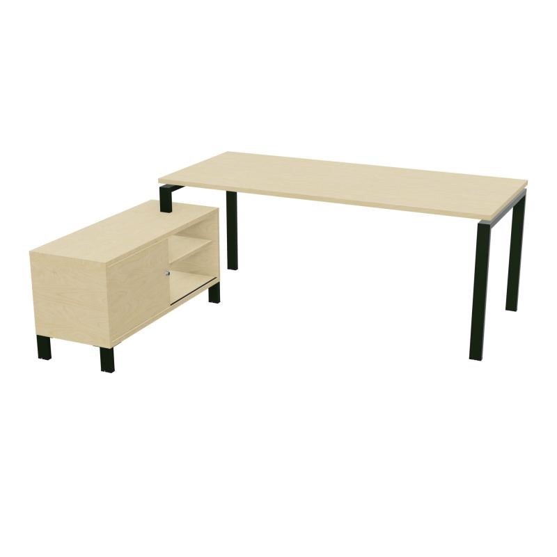 RIO BUREAU RECT. 198X168 PL 180X80 OBT RET PORT A GAUCHE SIMPLE ACCES  N8 ST N8